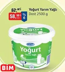 DOST YOĞURT YARIM YAĞLI